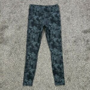 Pact On The Go Leggings Womens Small Organic Cotton Blue‎ Grey Black Camouflage